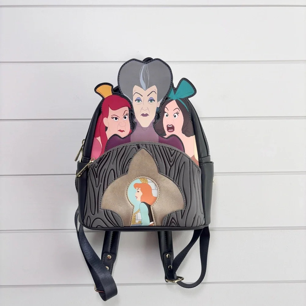 Loungefly Disney Villains Scene Evil Stepmother and Stepsisters Mini‎ Backpack